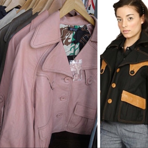 HAYDEN HARNETT “Nora” Leather Swing Trench - Blush - Picture 4 of 4